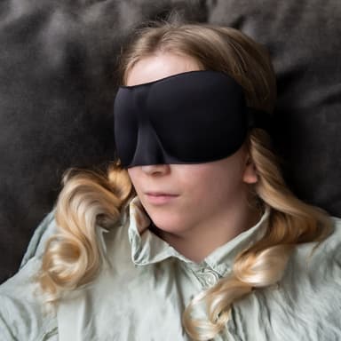 Øyemaske ergonomisk unisex-søvnmaske (svart)