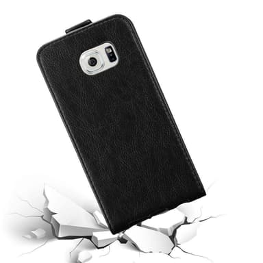 Samsung Galaxy S6 EDGE deksel flip cover (svart)