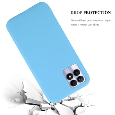 Deksel Realme 8i / Narzo 50 4G Silikon cover (blå)