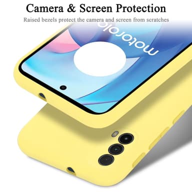 Motorola MOTO E20 / E30 / E40 silikondeksel case (gul)