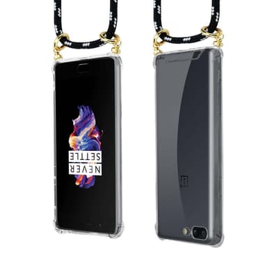 OnePlus 5 Deksel med Halskjede (svart)