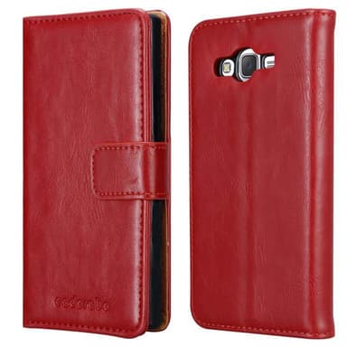 Samsung Galaxy J7 2015 lommebokdeksel etui (rød)