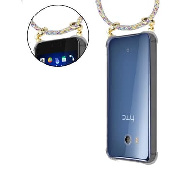 HTC OCEAN / U11 Deksel med Halskjede (gul)