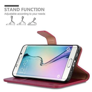 Samsung Galaxy S6 EDGE lommebokdeksel etui (rød)