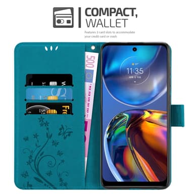 Motorola MOTO E32 4G / E32S lommebokdeksel Blomster