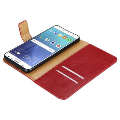 Samsung Galaxy J7 2015 lommebokdeksel etui (rød)