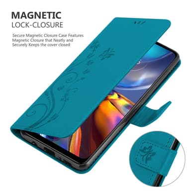 Motorola MOTO E32 4G / E32S lommebokdeksel Blomster