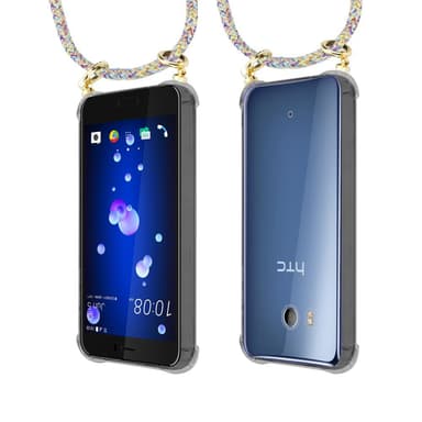 HTC OCEAN / U11 Deksel med Halskjede (gul)