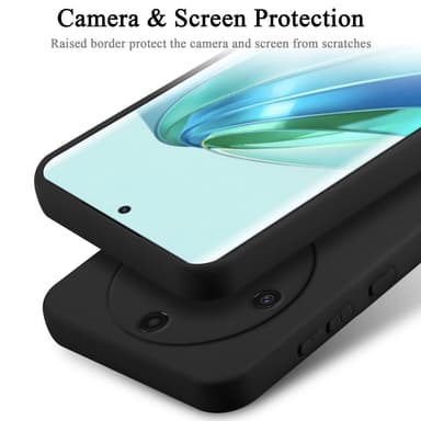 Honor Magic 5 Lite 5G silikondeksel case (Svart)