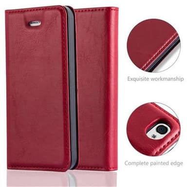 iPhone 4 / 4S lommebokdeksel case (rød)