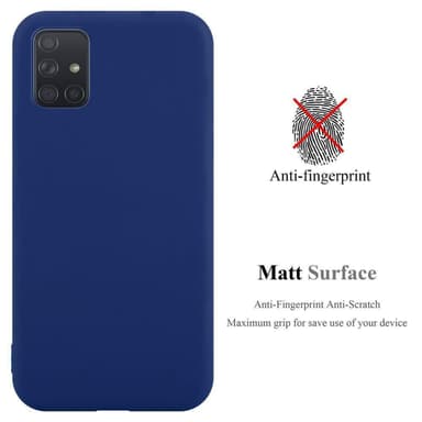 Deksel Samsung Galaxy A71 4G Silikon cover (blå)