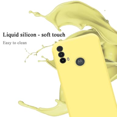 Motorola MOTO E20 / E30 / E40 silikondeksel case (gul)