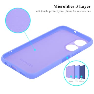 Honor X7 silikondeksel case (lilla)