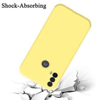 Motorola MOTO E20 / E30 / E40 silikondeksel case (gul)