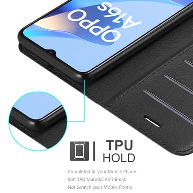 Oppo A16s / A54s Deksel Etui Case (svart)