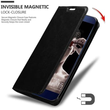 Honor V9 lommebokdeksel case (svart)