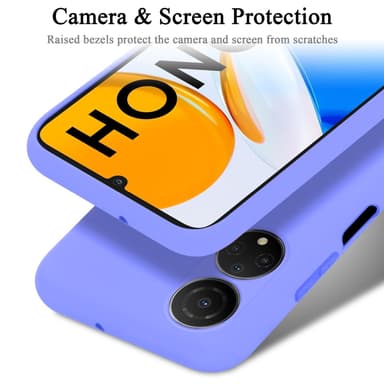 Honor X7 silikondeksel case (lilla)