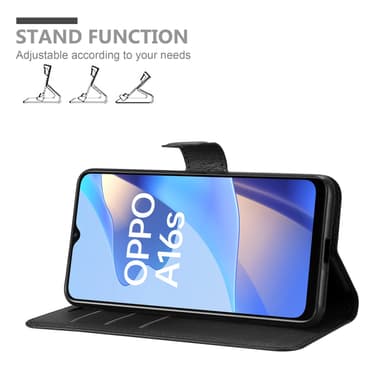 Oppo A16s / A54s Deksel Etui Case (svart)