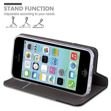 iPhone 5C lommebokdeksel etui (grå)