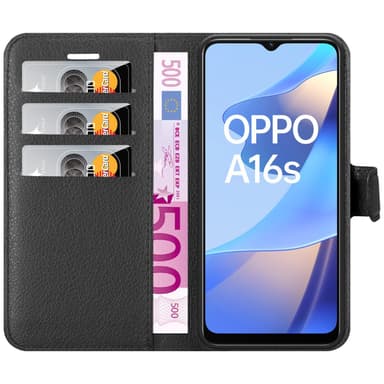 Oppo A16s / A54s Deksel Etui Case (svart)