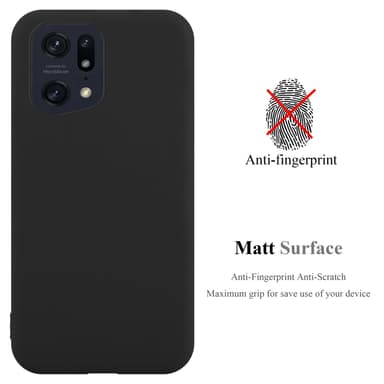Deksel Oppo FIND X5 PRO Silikon cover (svart)