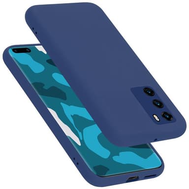 Huawei P40 silikondeksel case (blå)