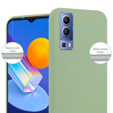 Deksel Vivo Y52 5G / Y72 5G Silikon cover (grønn)