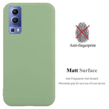 Deksel Vivo Y52 5G / Y72 5G Silikon cover (grønn)