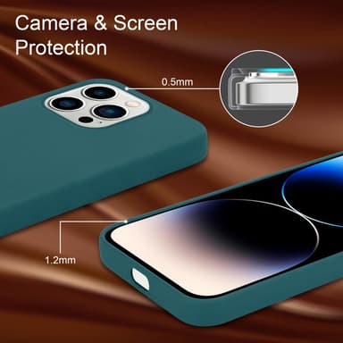 iPhone 14 PRO MAX silikondeksel case (grønn)