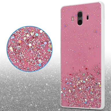 Huawei MATE 10 / NOVA 2i Silikondeksel Glitter (rosa)
