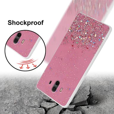 Huawei MATE 10 / NOVA 2i Silikondeksel Glitter (rosa)