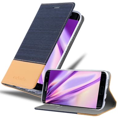 Samsung Galaxy S7 EDGE lommebokdeksel etui (blå)
