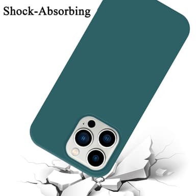 iPhone 14 PRO MAX silikondeksel case (grønn)