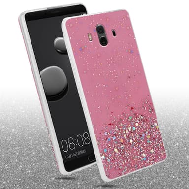 Huawei MATE 10 / NOVA 2i Silikondeksel Glitter (rosa)
