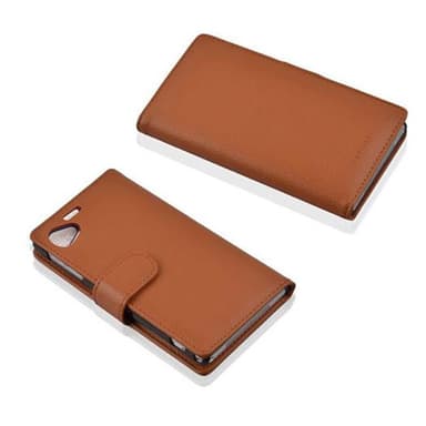 Sony Xperia Z1 COMPACT lommebokdeksel etui (brun)