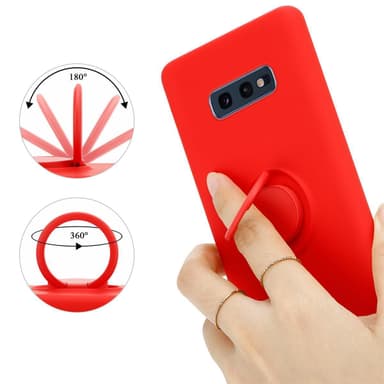 Deksel Samsung Galaxy S10e Ring Case (rød)