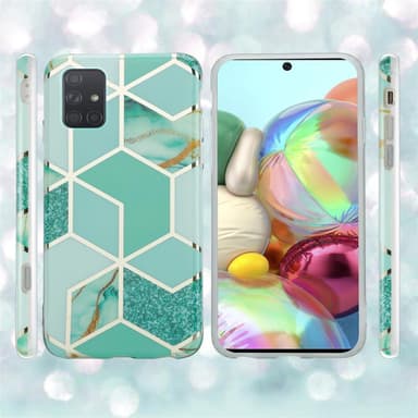 Samsung Galaxy A71 5G lommebokdeksel etui (grønn)