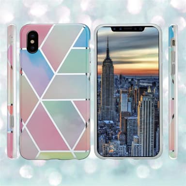 iPhone X / XS lommebokdeksel etui (rosa)