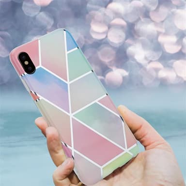 iPhone X / XS lommebokdeksel etui (rosa)