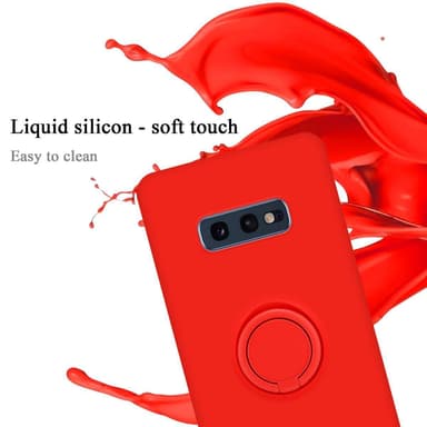 Deksel Samsung Galaxy S10e Ring Case (rød)