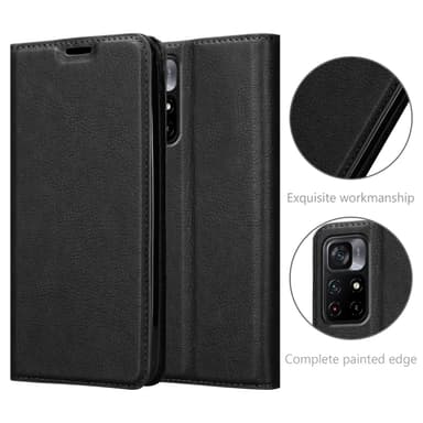 Xiaomi POCO M4 PRO 5G lommebokdeksel case (svart)
