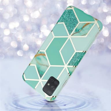 Samsung Galaxy A71 5G lommebokdeksel etui (grønn)