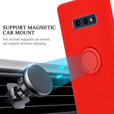 Deksel Samsung Galaxy S10e Ring Case (rød)