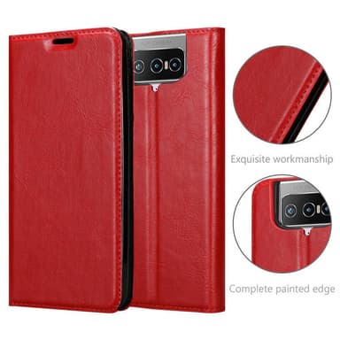 Asus ZenFone 7 lommebokdeksel case (rød)