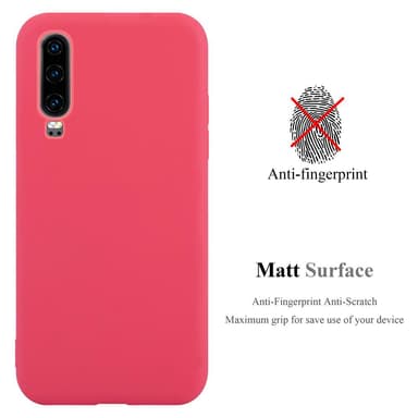 Deksel Huawei P30 Silikon cover (rød)