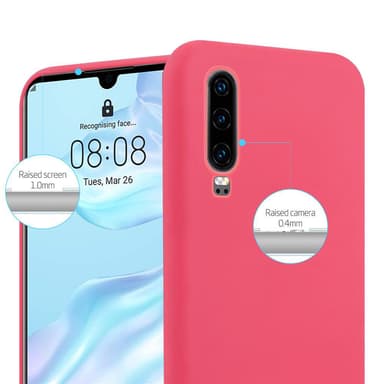 Deksel Huawei P30 Silikon cover (rød)