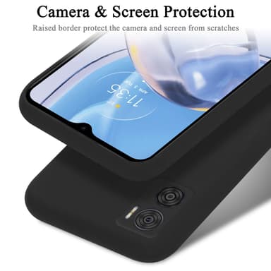Motorola MOTO E22 / E22i silikondeksel case (svart)