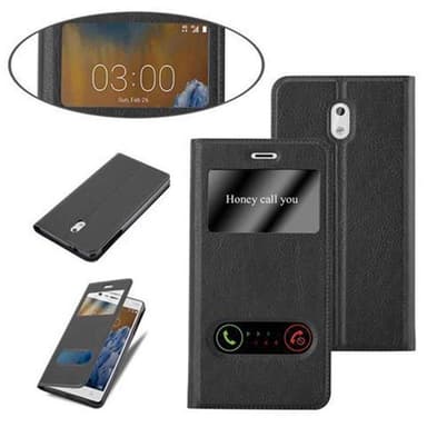 Nokia 3 2017 lommebokdeksel cover (svart)