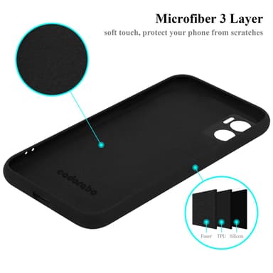 Motorola MOTO E22 / E22i silikondeksel case (svart)