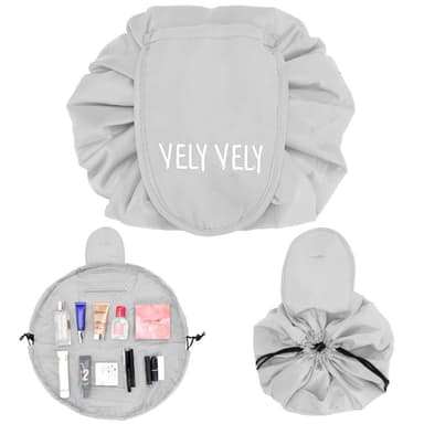Kosmetikkveske Sminkeveske Toalettveske Make Up (grå)